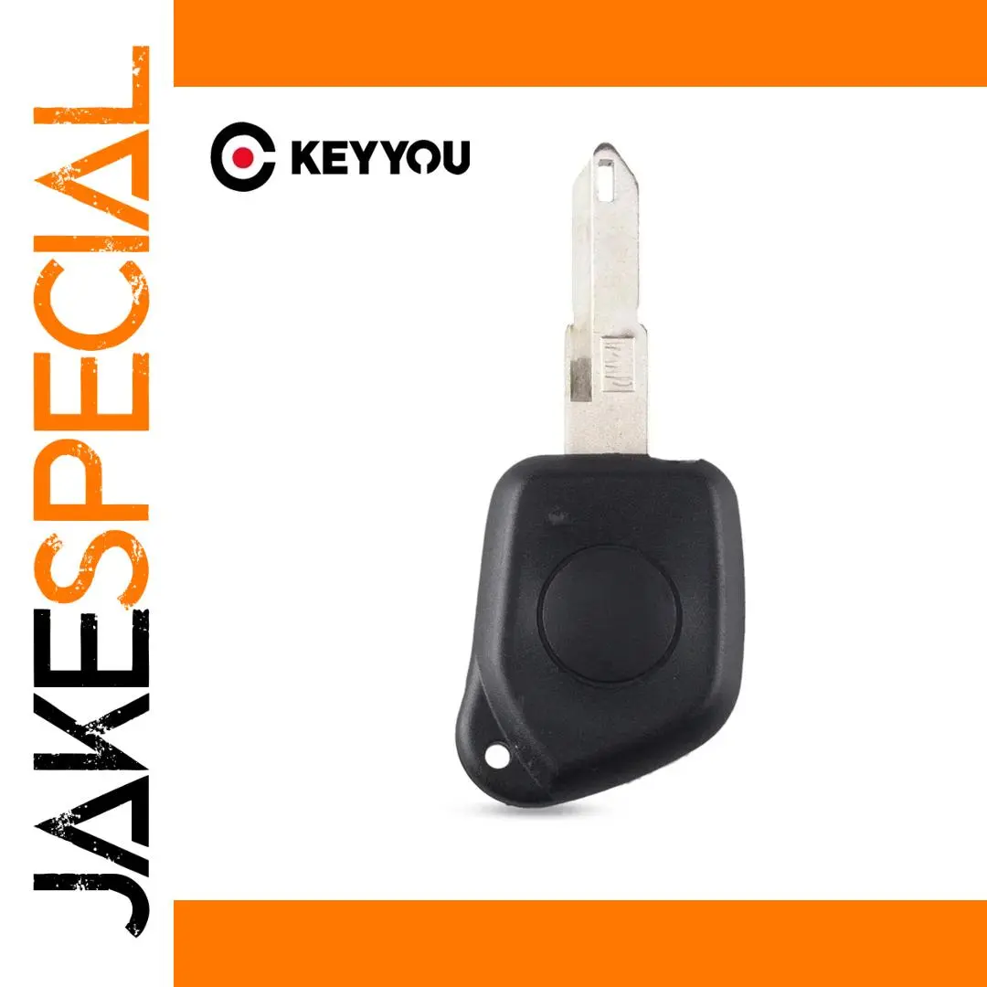 Peugeot 106-406 Black ABS Key Shell Replacement 1 Peugeot 106-406 Black ABS Key Shell Replacement