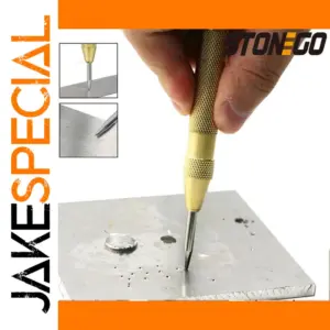 STONEGO 130mm Automatic Center Punch in Gold Finish