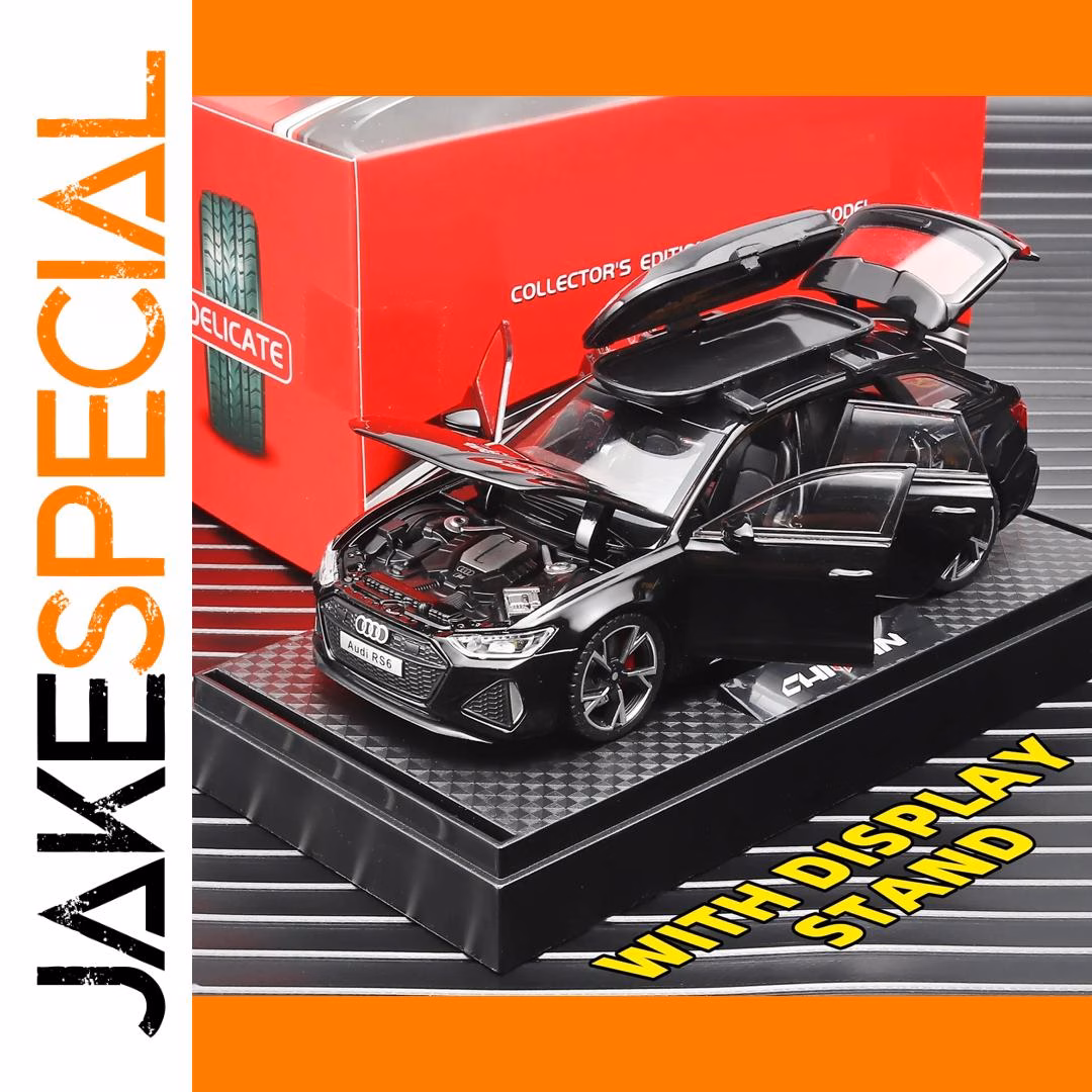 Black Edition RS6 Diecast Model Car 1:32 Scale 1 Black Edition RS6 Diecast Model Car 1:32 Scale