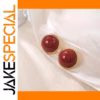 Red Vintage Pearl Earrings for Women