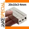 High-Strength N35 Neodymium Magnet 20x10x3-4mm