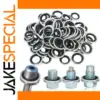 Galvanized Carbon Steel Drain Plug Set (10-100 pcs)