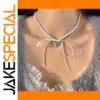Pearl and Heart Choker Necklace for Women