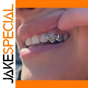 Star-Shaped Copper Dental Grillz in Gold/Silver