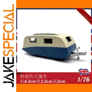 Diecast Vintage Caravan Trailer Model