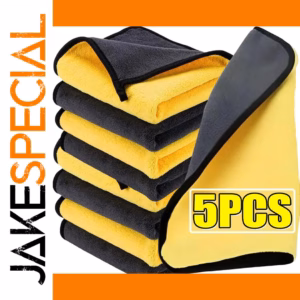 Vibrant Microfiber Car Cleaning Towels Set