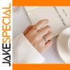 Wave-Shaped Silver Adjustable Ring for Women