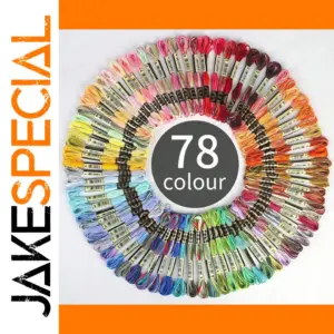 Vibrant Gradient Cross Stitch Thread Set