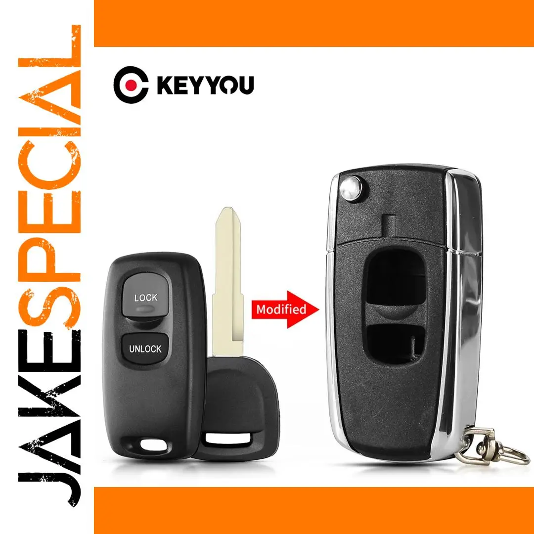 Black Mazda Key Shell Case for MX5, 323, 626 1 Black Mazda Key Shell Case for MX5, 323, 626