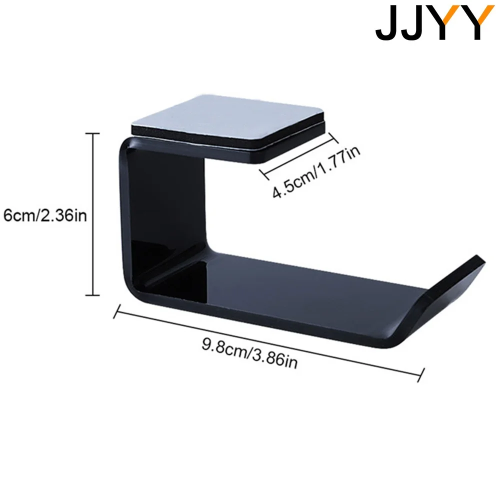 Acrylic Headphone Mount Holder Black 6 Acrylic Headphone Mount Holder Black - Image 6