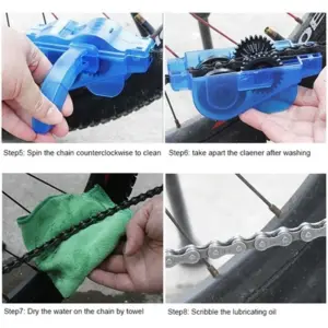 Blue Bicycle Chain Cleaner Tool with Rotating Brushes 7 A5826048d98a54b62afab8131c4e150d29