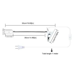 Flexible Desk Lamp Holder with Clamp and E27 Socket 11 A600656c49a834be19bf94c26924578bcS