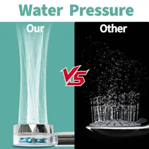 360° Adjustable Turbo Showerhead in Chrome 14 A606dd92930004936b6fd6ddfeebd9a42P