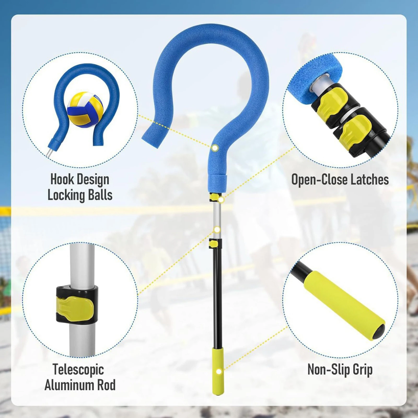 Volleyball Spike Trainer with Adjustable Height 4 Volleyball Spike Trainer with Adjustable Height - Image 4