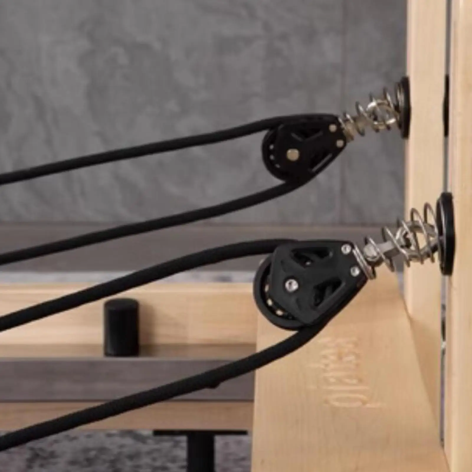 Black Pilates Reformer Pull Ropes Set (260cm, 1cm) 6 Black Pilates Reformer Pull Ropes Set (260cm, 1cm) - Image 6