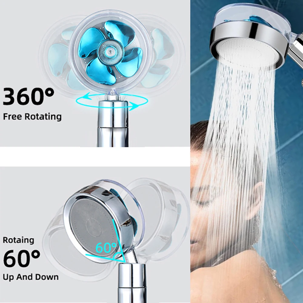 360° Adjustable Turbo Showerhead in Chrome 2 360° Adjustable Turbo Showerhead in Chrome - Image 2
