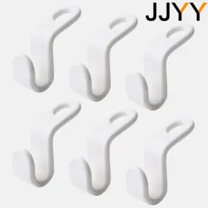 White Plastic Hanger Attachment Hooks Set 13 Abd1cddb4bfa345c187ef605857ea8600n