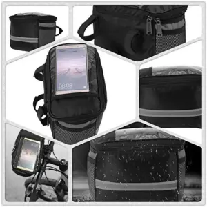 Large Waterproof Bike Handle Bag with Smartphone Pocket 12 Ac8d6ea2c8e52412398fb43997c63eb13z