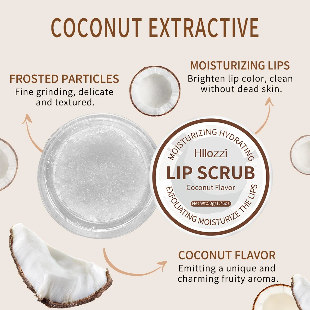 Fruit-Flavored Lip Scrub Set 50g 3 Fruit-Flavored Lip Scrub Set 50g - Image 3