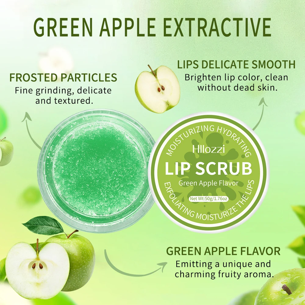 Fruit-Flavored Lip Scrub Set 50g 4 Fruit-Flavored Lip Scrub Set 50g - Image 4