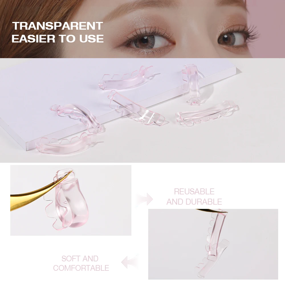 Silicone Lash Lift Pads Set for Eyelash Curling 4 Silicone Lash Lift Pads Set for Eyelash Curling - Image 4