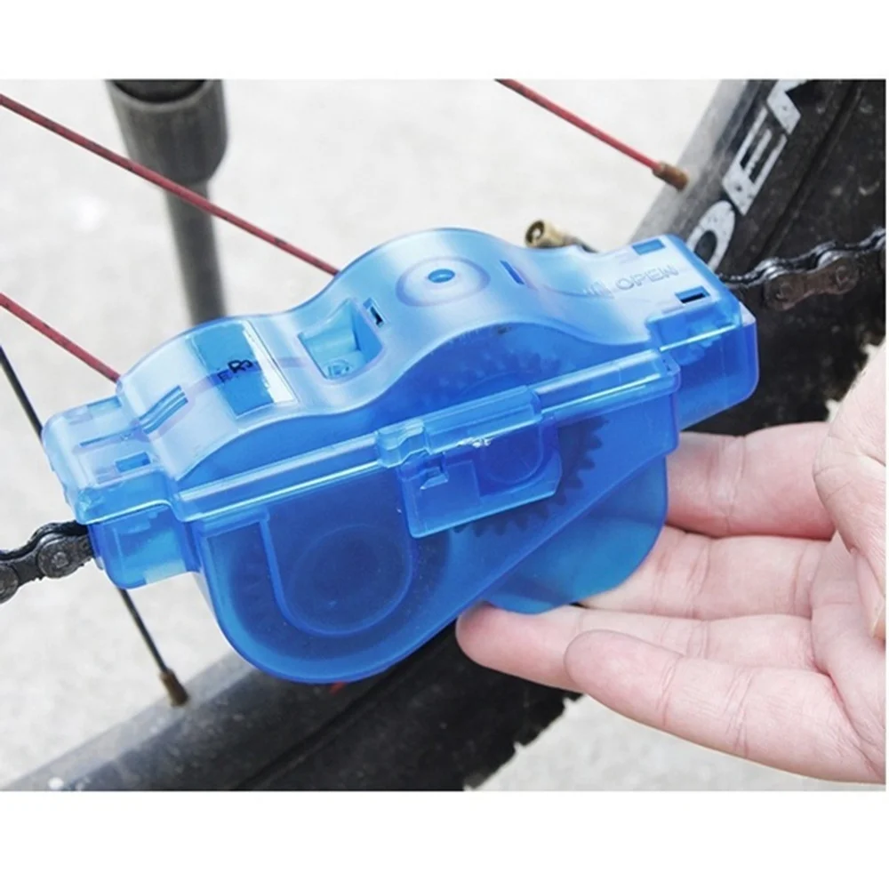 Blue Bicycle Chain Cleaner Tool with Rotating Brushes 5 Blue Bicycle Chain Cleaner Tool with Rotating Brushes - Image 5