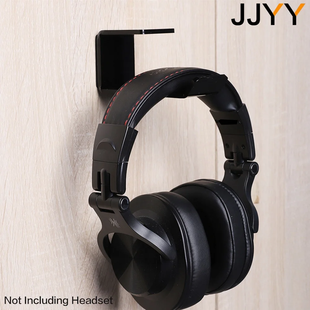 Acrylic Headphone Mount Holder Black 3 Acrylic Headphone Mount Holder Black - Image 3