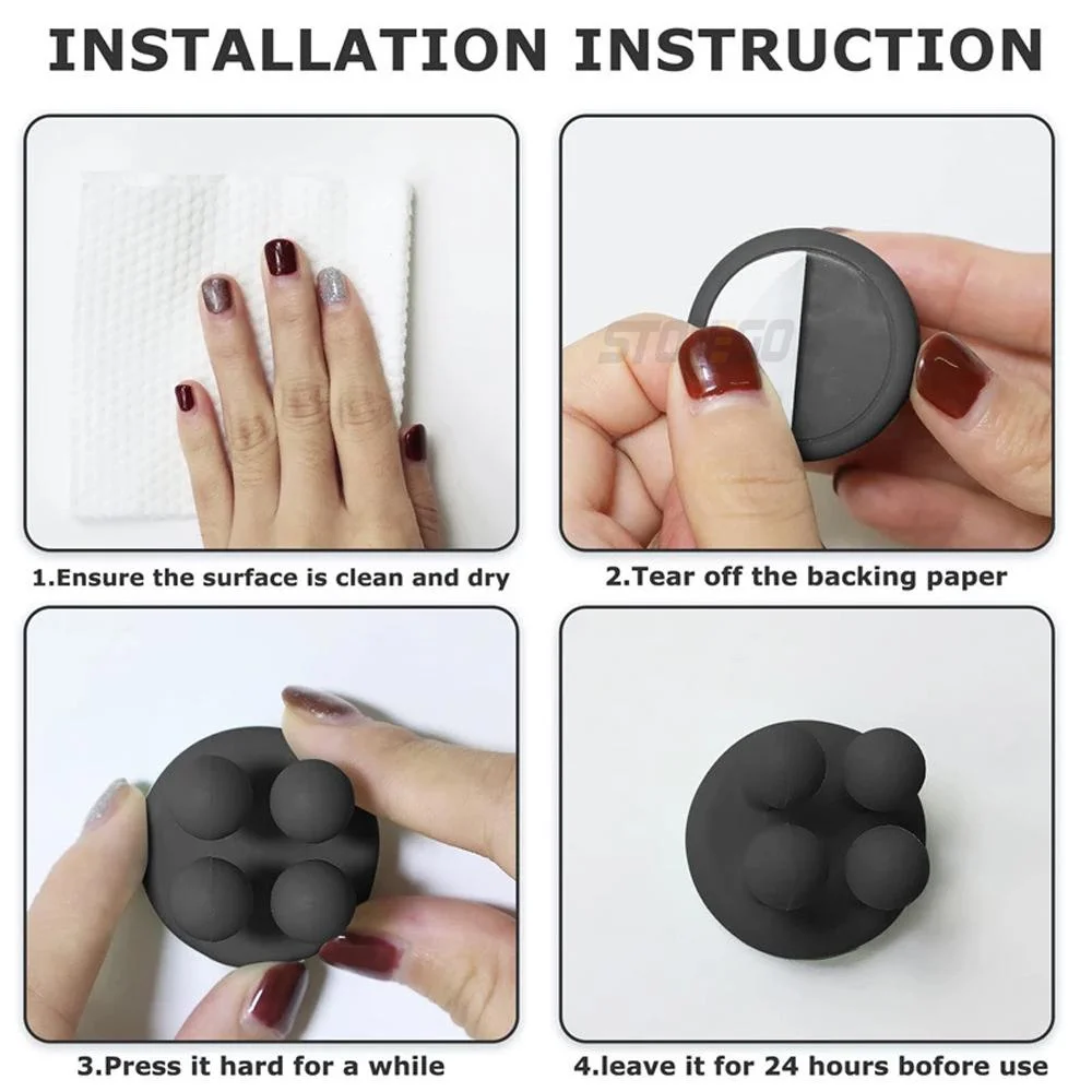 Colorful Silicone Wall Hook Set for Organizing 3 Colorful Silicone Wall Hook Set for Organizing - Image 3