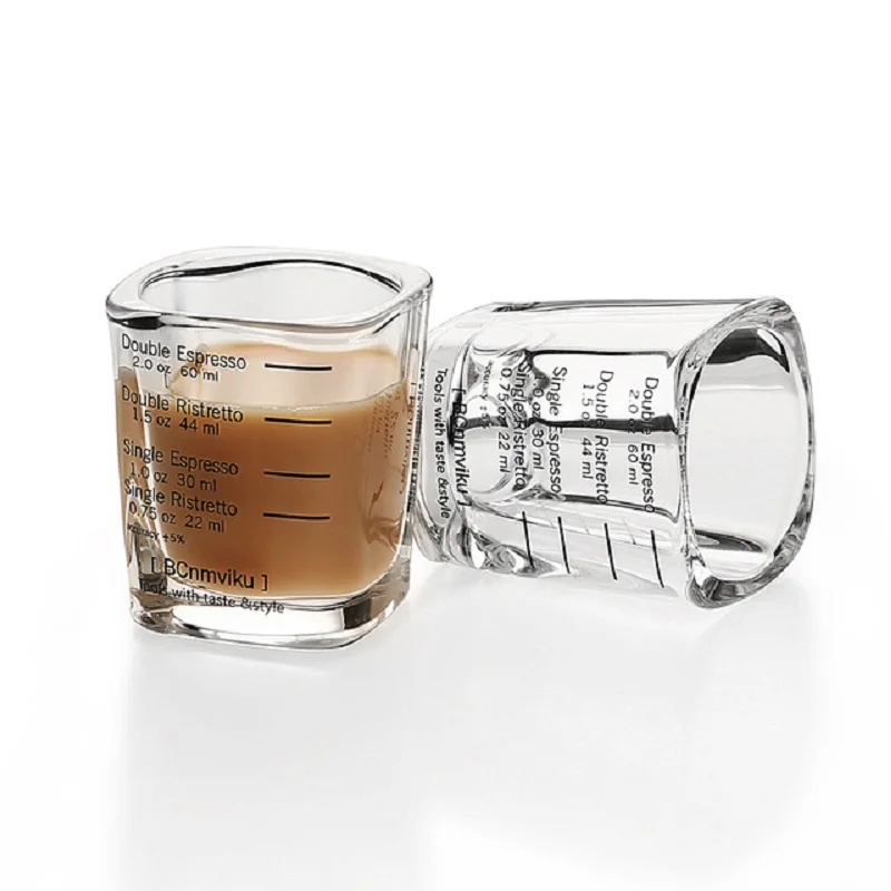 Transparent Square Glass Measuring Cup 60ml 5 Transparent Square Glass Measuring Cup 60ml - Image 5