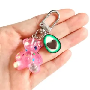 Adorable Teddy Bear & Avocado Keychain 16 H22f76be3a3ca47f6a743bf23f81e94ffZ