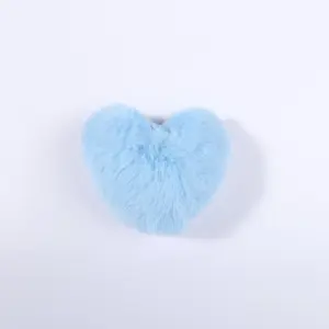 Pink Fluffy Heart Keychain with Tassel 16 H2525cf9a5355459888953c3e472007c9O