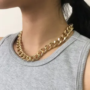 Bold Gold-Tone Chunky Necklace for Women 11 H2b2f70c826984657b915bbbab0389730O