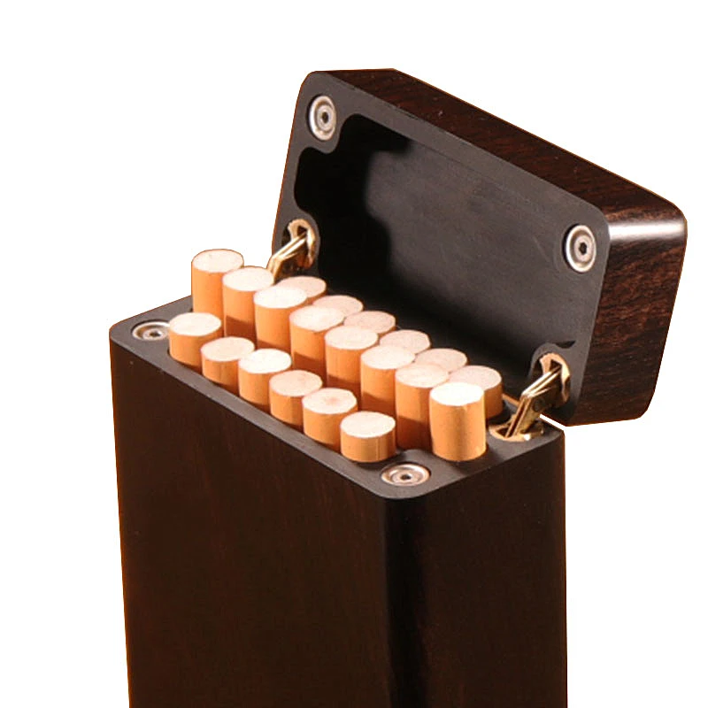 Elegant Black Rosewood Cigarette Case 6 Elegant Black Rosewood Cigarette Case - Image 6