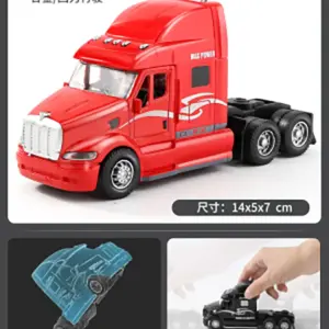 Diecast 1/48 Container Transporter Model 15 H38dbc0e0fa2d4d46855685c9d75d349ew
