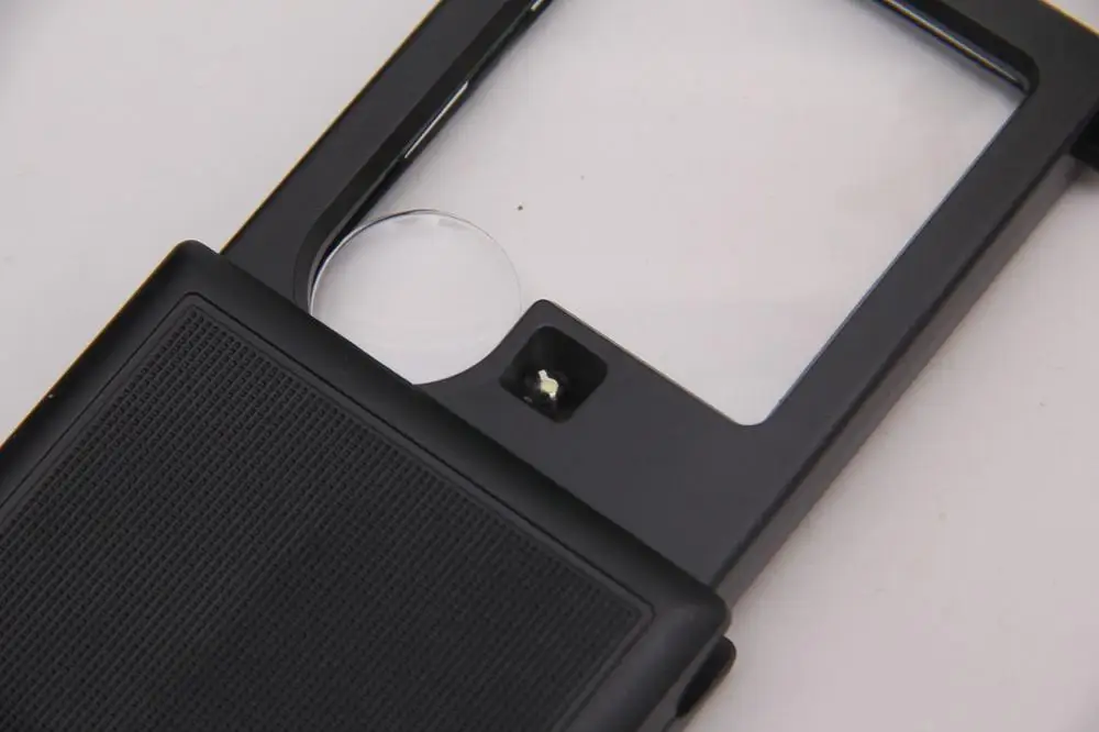 Black 6X Portable Magnifying Glass with LED 2 Black 6X Portable Magnifying Glass with LED - Image 2