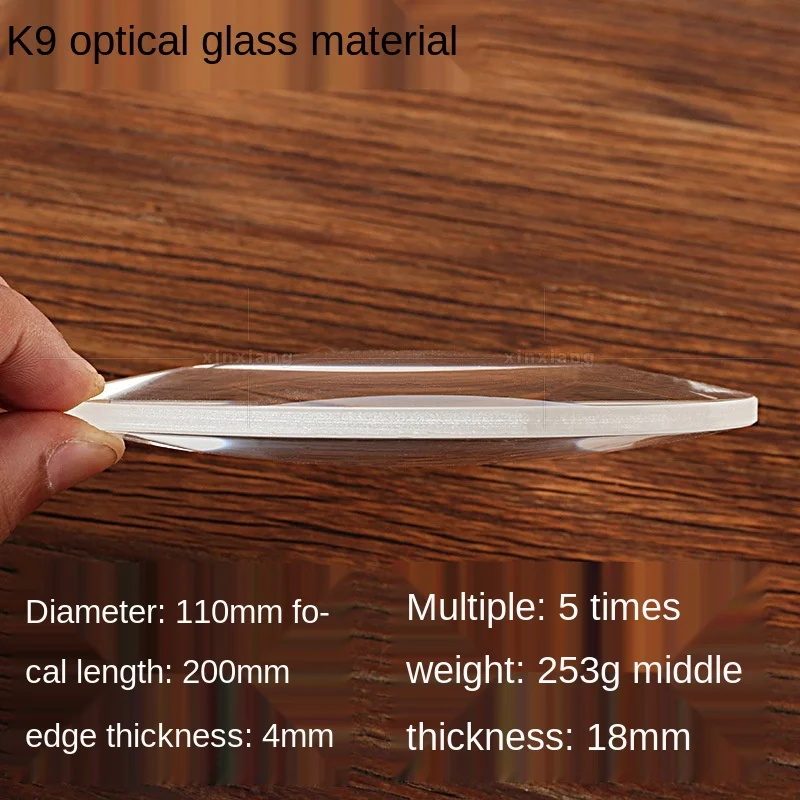 110mm K9 Glass 5x Magnifying Lens 3 110mm K9 Glass 5x Magnifying Lens - Image 3