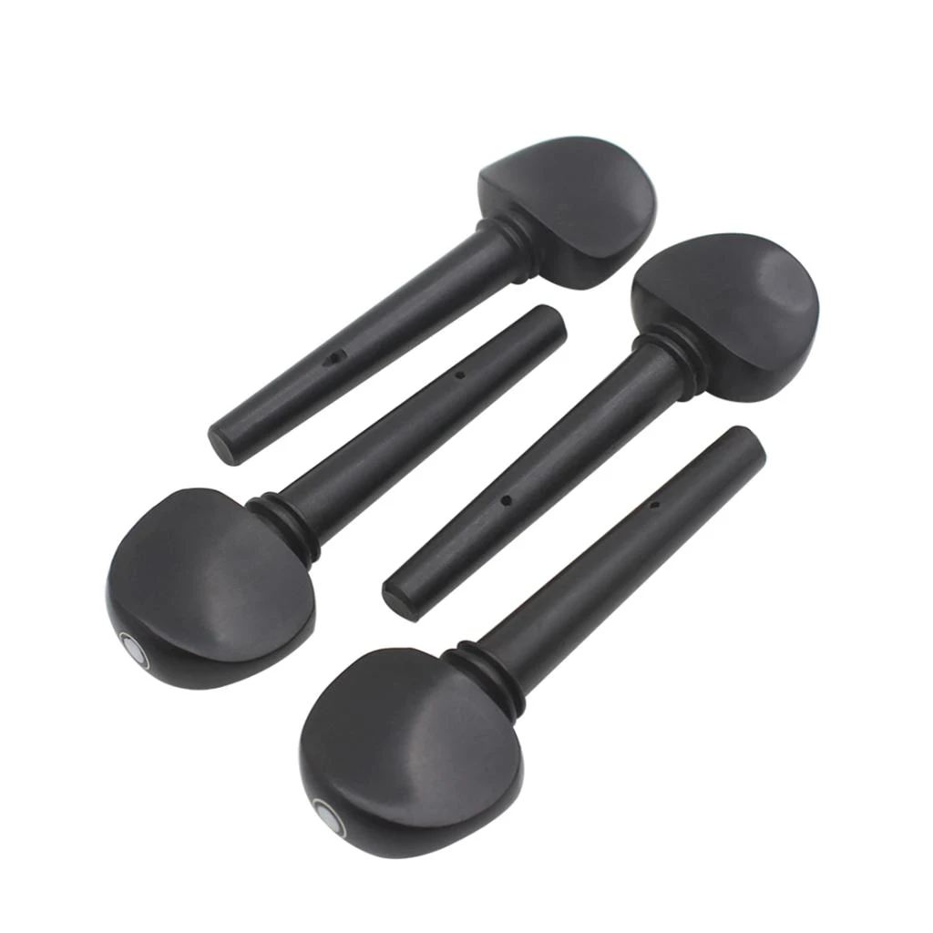 Handcrafted Ebony Cello Tuning Pegs Set 4 Handcrafted Ebony Cello Tuning Pegs Set - Image 4
