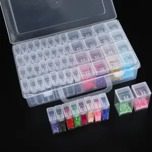 Clear Plastic Storage Box with Multiple Compartments 12 H5847f97ff4f54ea58985169d412c350cd