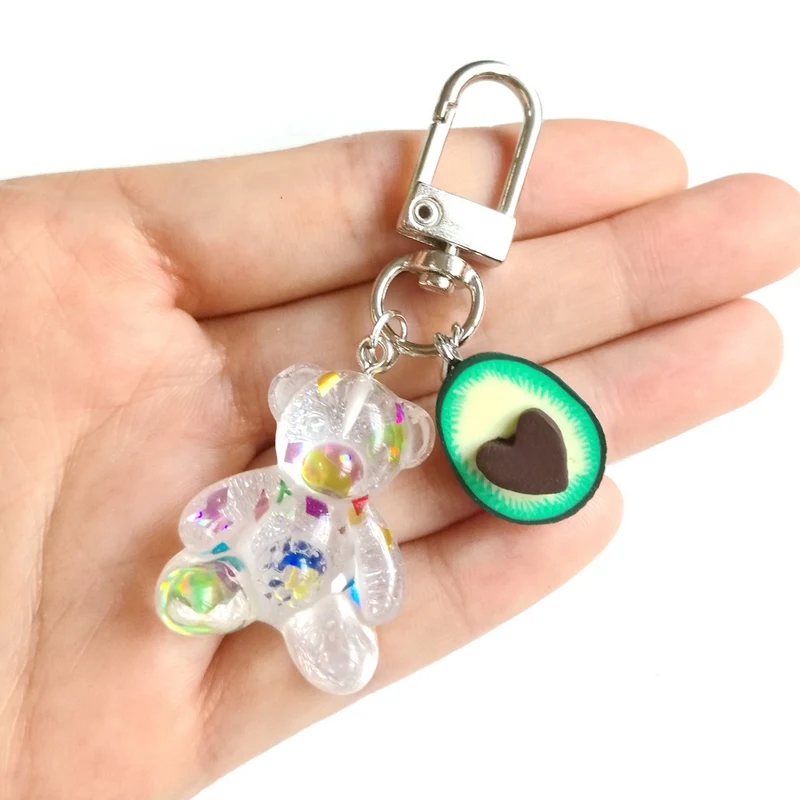 Adorable Teddy Bear & Avocado Keychain 6 Adorable Teddy Bear & Avocado Keychain - Image 6