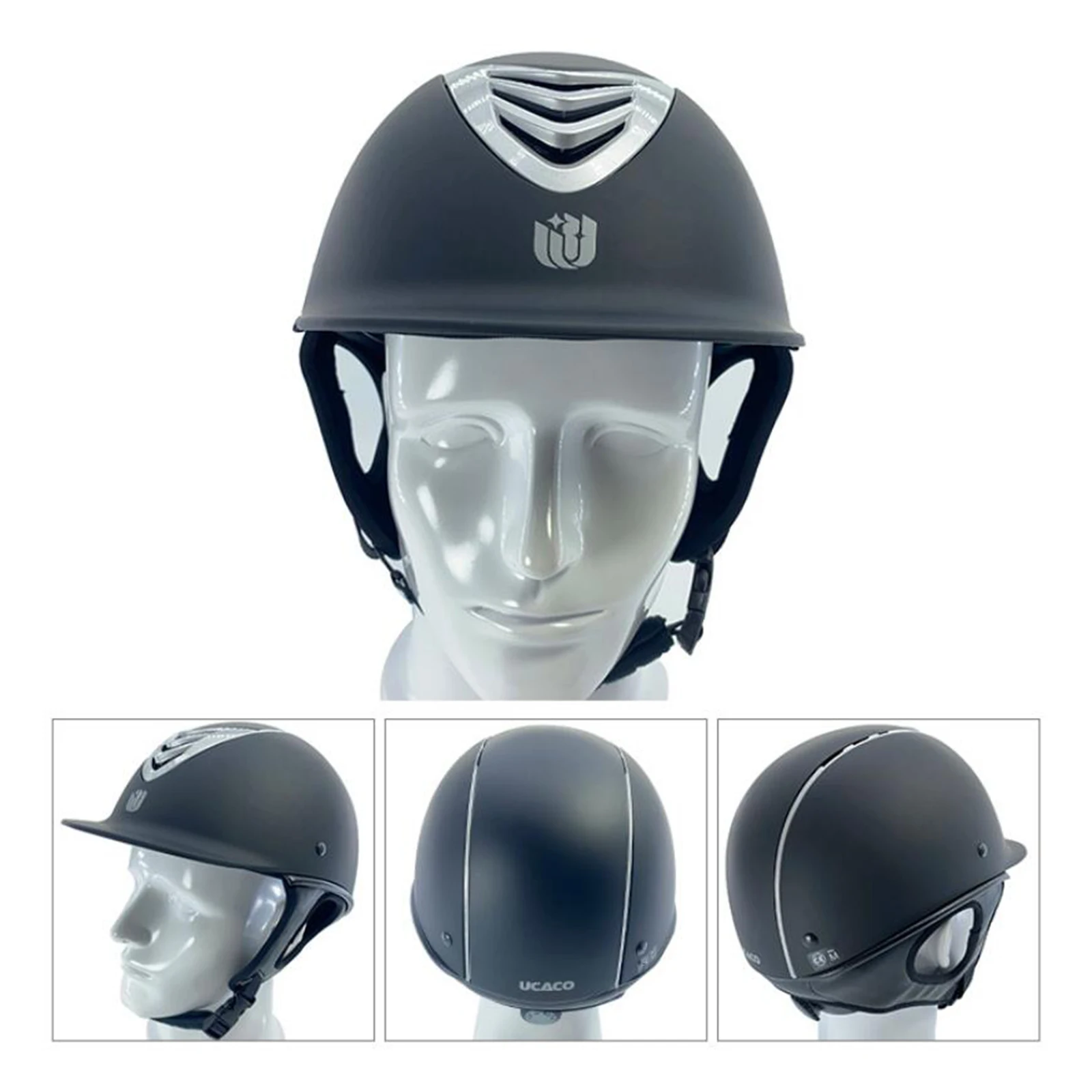 Black Equestrian Helmet with Adjustable Fit 4 Black Equestrian Helmet with Adjustable Fit - Image 4