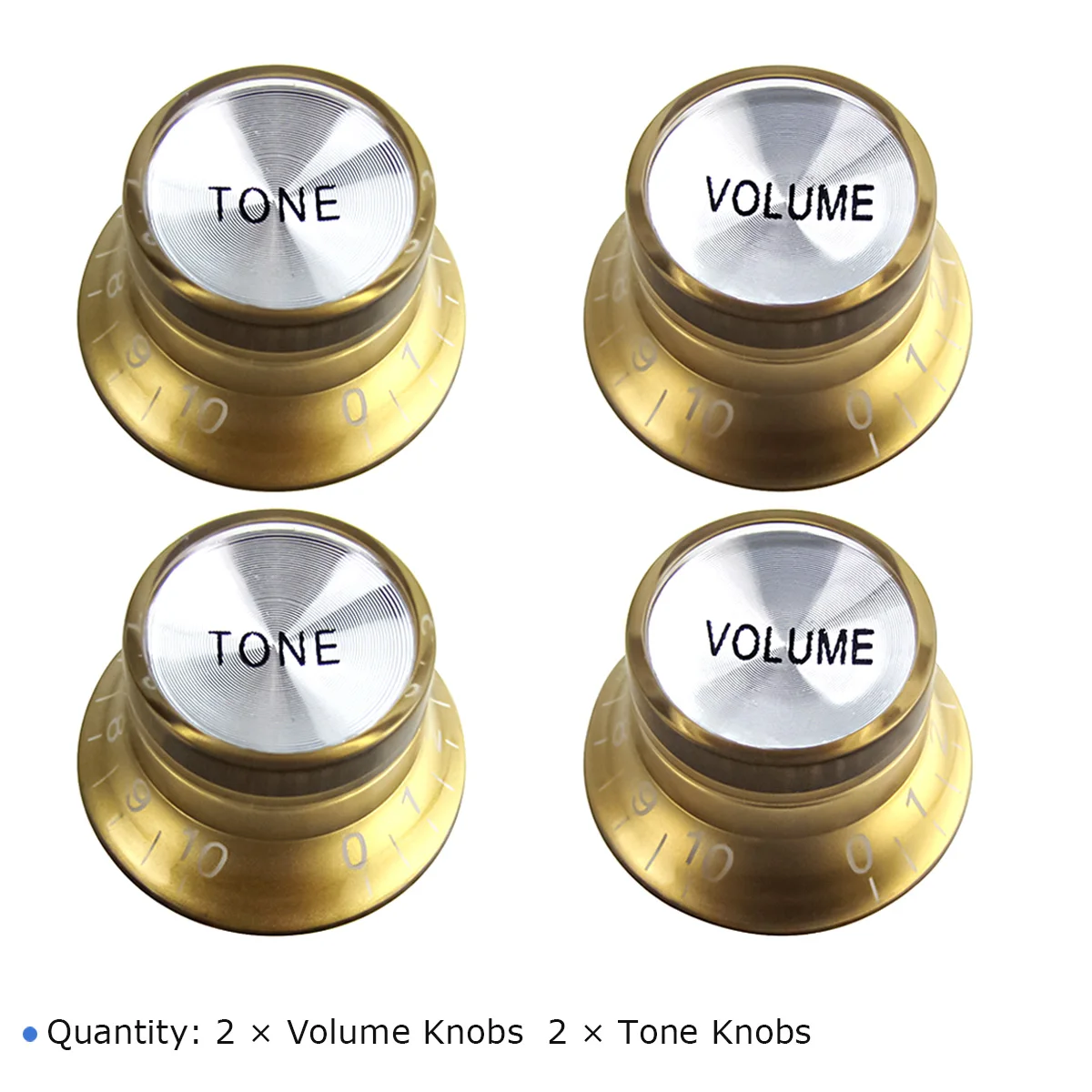 Vintage Gold Guitar Control Knobs for LP/SG Styles 5 Vintage Gold Guitar Control Knobs for LP/SG Styles - Image 5