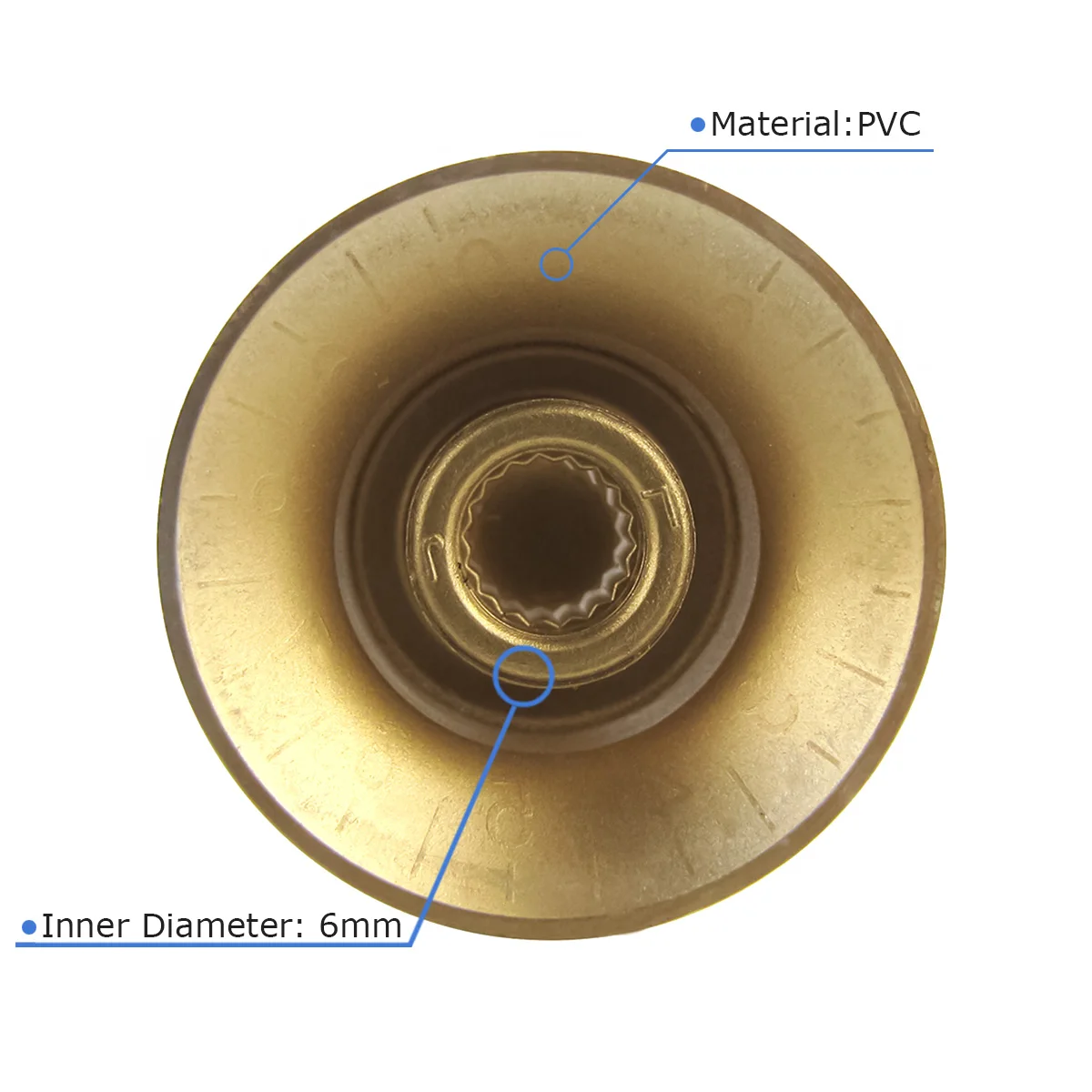 Vintage Gold Guitar Control Knobs for LP/SG Styles 2 Vintage Gold Guitar Control Knobs for LP/SG Styles - Image 2