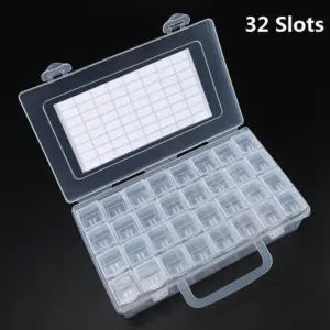 Clear Plastic Storage Box with Multiple Compartments 18 H98baa4f1417041a7925f5c956b244013S