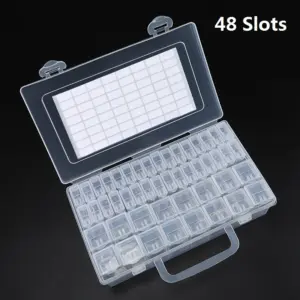 Clear Plastic Storage Box with Multiple Compartments 16 H99802a4189064f30894ec5de44e25a8dG