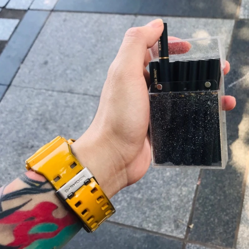 Sparkling Transparent Acrylic Cigarette Case 4 Sparkling Transparent Acrylic Cigarette Case - Image 4