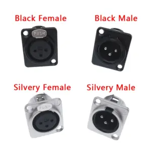 Cannon XLR Metal Socket for Audio Equipment 14 HTB12k4DOCzqK1RjSZPcq6zTepXaT