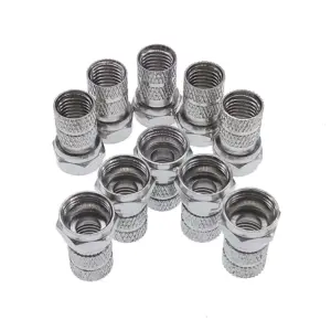 Set of 10 Brass F-Type Coaxial Connectors 10 HTB1Gpn0UH2pK1RjSZFsq6yNlXXaK