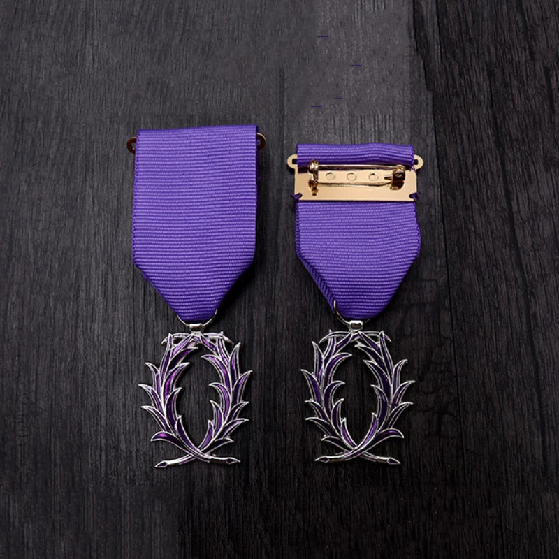 French Palm Leaf Honor Brooch 30x37mm 6 French Palm Leaf Honor Brooch 30x37mm - Image 6