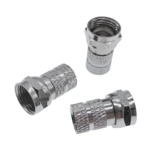 Set of 10 Brass F-Type Coaxial Connectors 8 HTB1IgHVUMDqK1RjSZSyq6yxEVXad