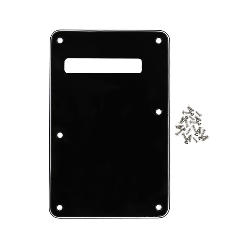 Black PVC Guitar Backplate for Stratocasters 5 Black PVC Guitar Backplate for Stratocasters - Image 5